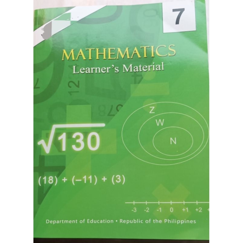 MATHEMATICS LEARNER'S MATERIAL GRADE 7 (BRAND NEW) Shopee Philippines