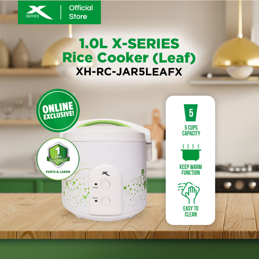 XSERIES 1L Rice Cooker 5 Cups Jar Type with Keep Warm Function (Dots