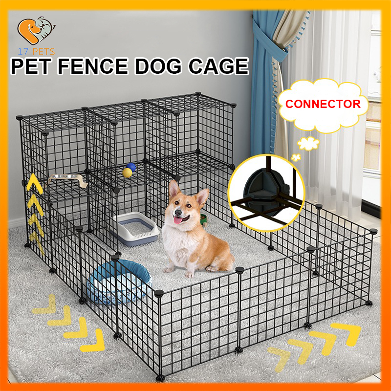 Stackable Dog Cage Pet Fence Indoor Cat Dog Playpen Collapsible Dog ...