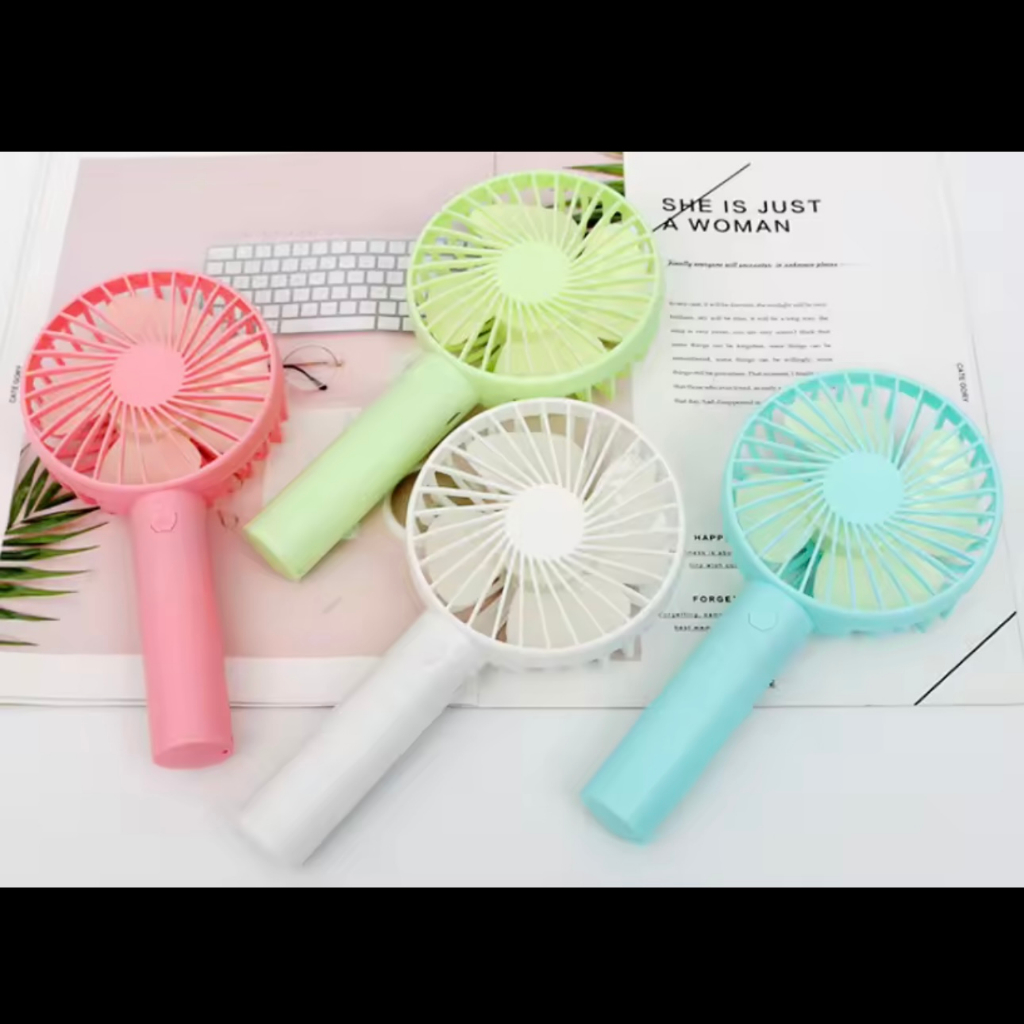LU desktop handheld fan cute wind portable dormitory bed power storage ...