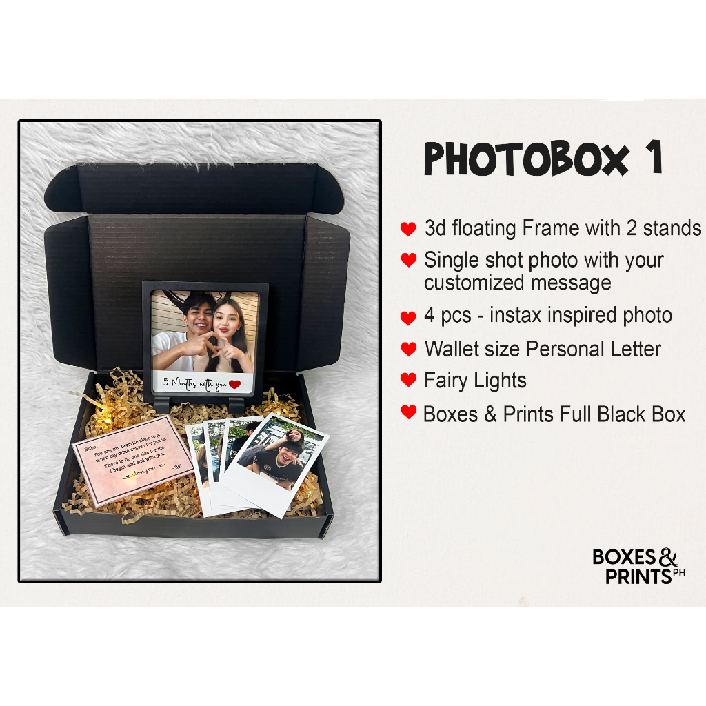 PHOTO BOX SURPRISE GIFT, ANNIVERSARY GIFT FOR BOYFRIEND, GIRLFRIEND