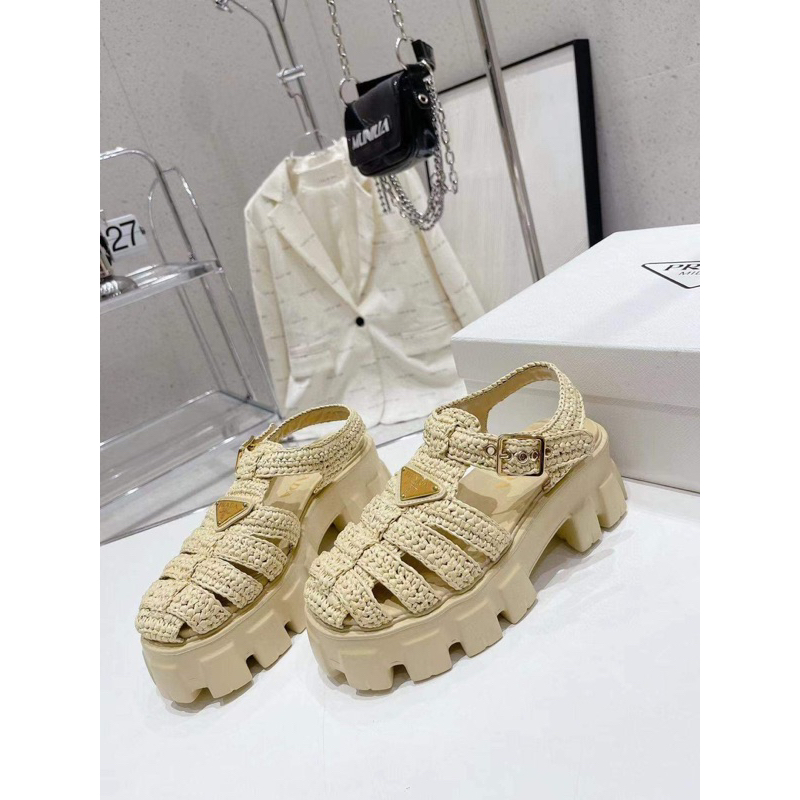 Monolith Crochet Cage Sandals 30 Pink