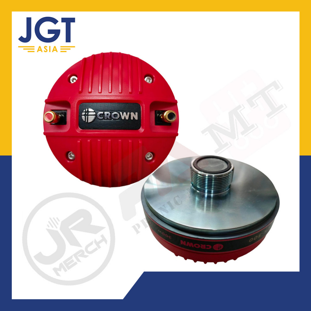 Crown (CK-300) 300w. 8ohms Horn Tweeter Screw Type Compression Driver ...