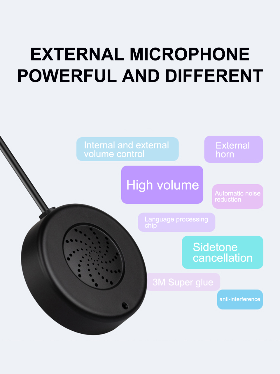 CHUNHEE Dual-Way Window Intercom Wireless Microphone Speaker for Bank ...