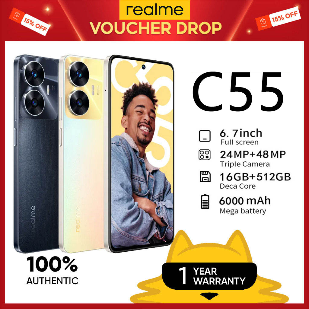 Check out realme C55 (8+8GB RAM, 256GB ROM) Get it on Shopee now! GET