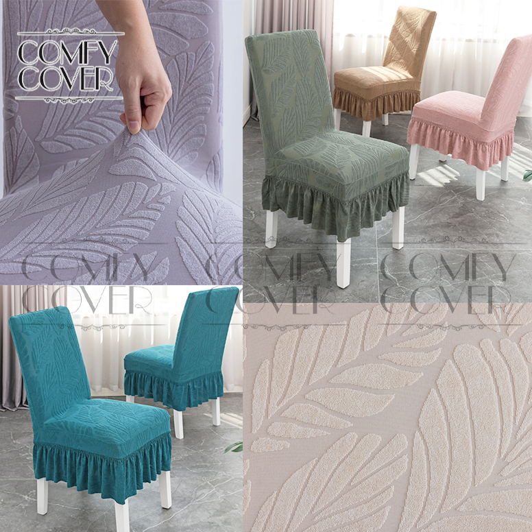 Waterproof cotton Skirt Dining Chair seat cover stretchable Universal
