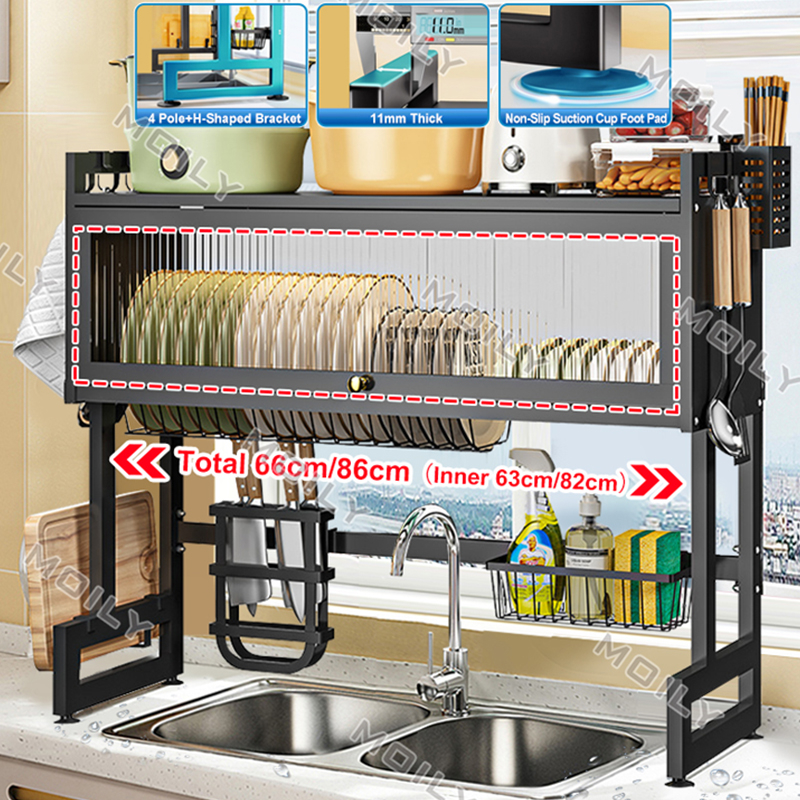 Kitchen Dish Rack The Sink Dish Drainer With Cover Plate