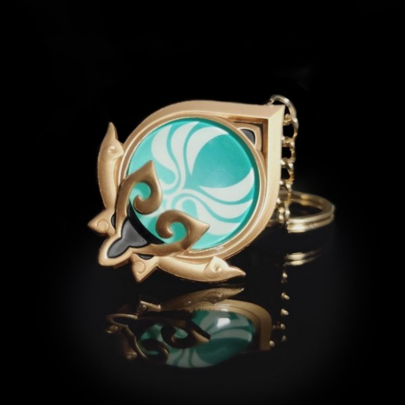 Genshin Impact Vision Luminous Key chains Charm Game Project Cosplay ...