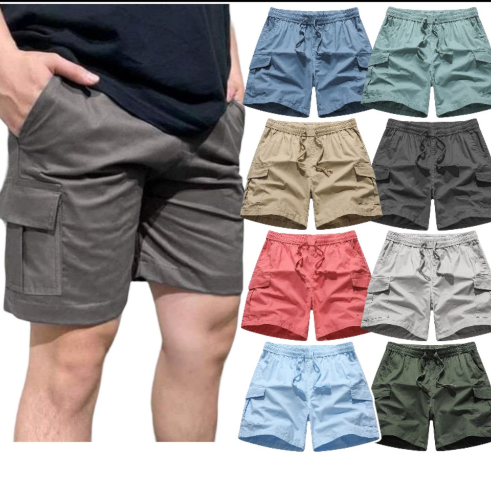 URBAN PIPE 4 Pocket Cargo Shorts Above-Knee Casual Drawsting Short Mens ...
