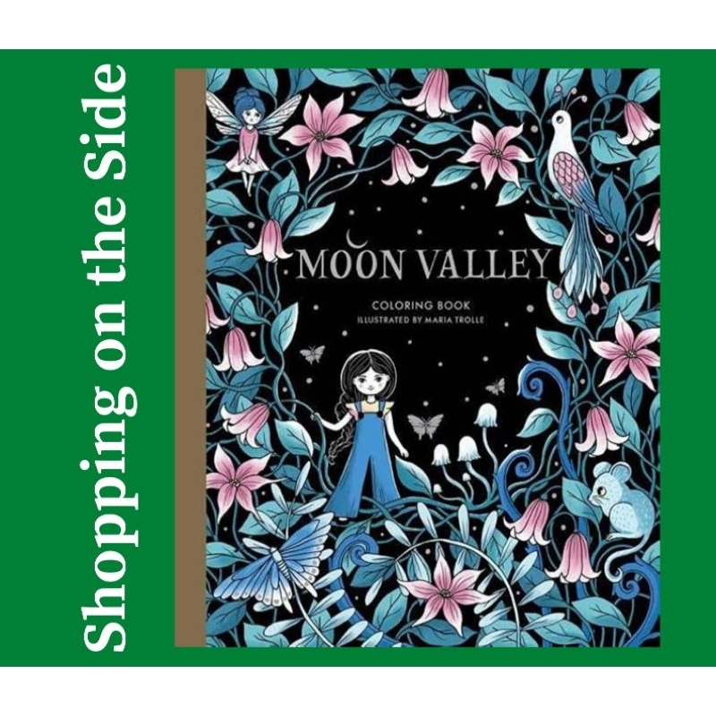 Maria Trolle Botanicum Luna Moon Valley Adult Coloring Book