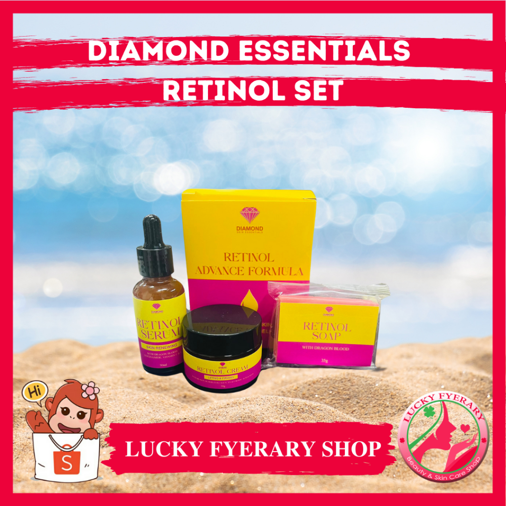 RETINOL SET BY DIAMOND ESSENTIALS I SERUM I CREAM I SOAP Shopee