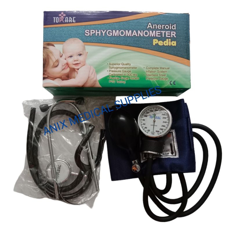 TOPCARE Aneroid Sphygmomanometer BP Set (Pedia) Shopee Philippines