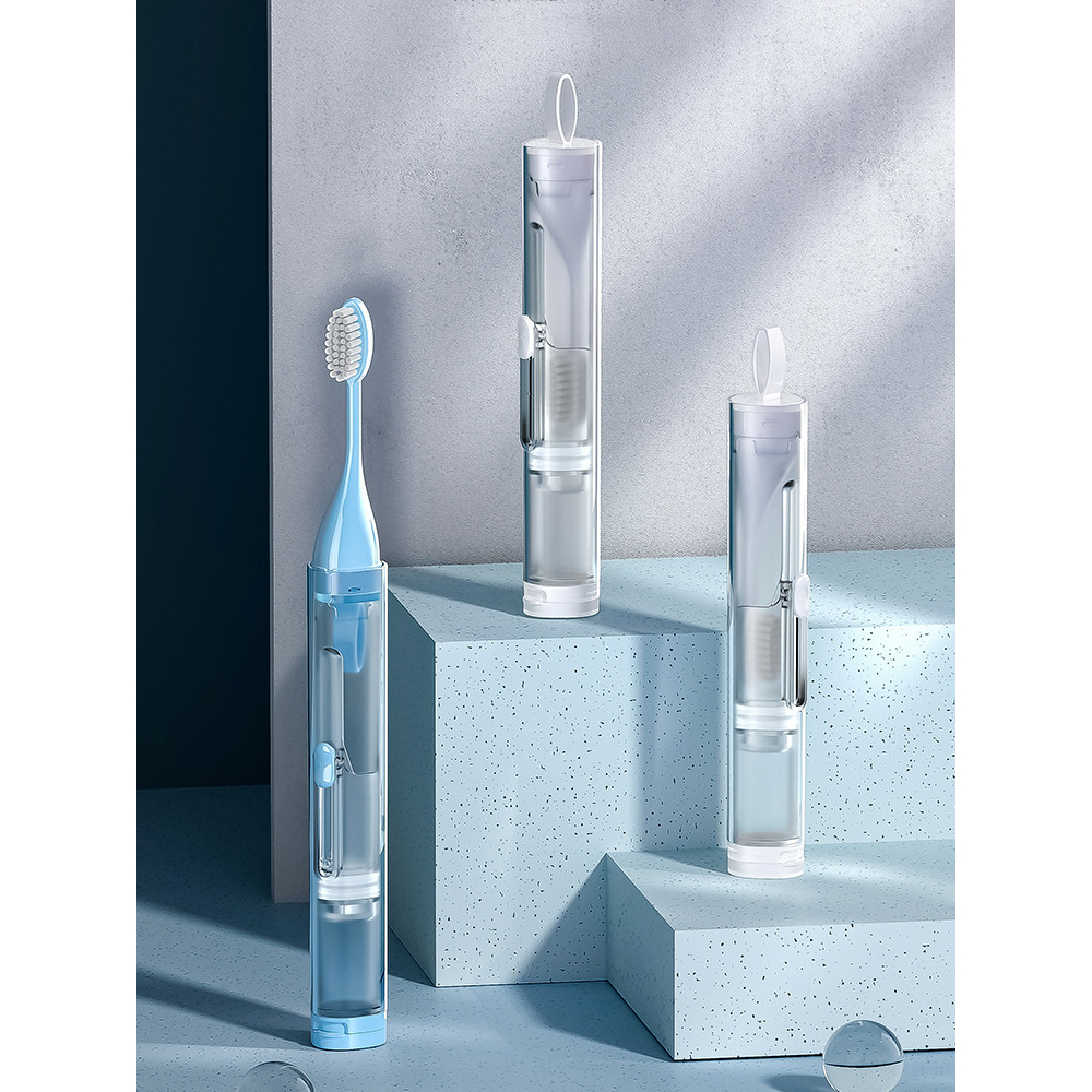Travel Portable Folding Toothbrush Soft Bristle Toothbrush Toothpaste ...