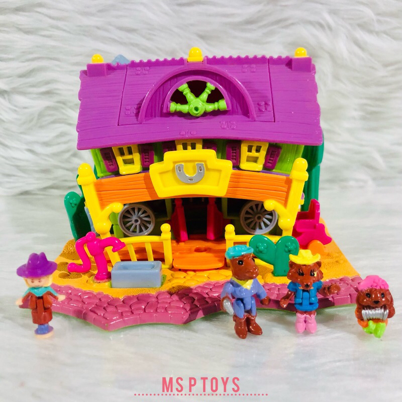 BLUEBIRD POLLY POCKET - Vintage 1994 Polly Pocket Light-up Horse House