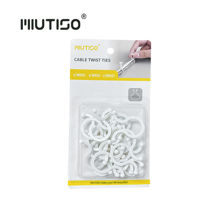 Miutiso Cable Twist Ties Winder Wire Clip Winder Twist Tie Wire Clip ...