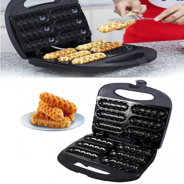 WAFFLE HOTDOG PAN Waffle Maker Machine Kitchen Machine Pancake Non