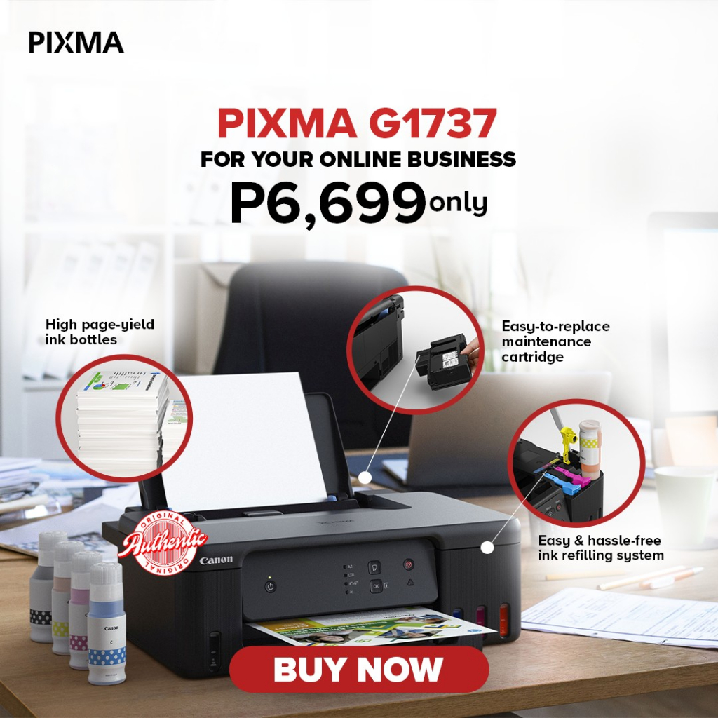 Canon Pixma G1737 Single Function Printer - Flagship Store Exclusive ...