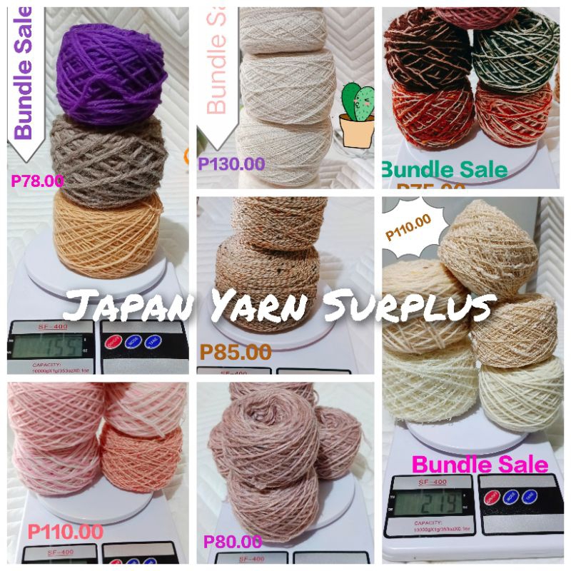 BUNDLE JAPAN YARNS SURPLUS Shopee Philippines