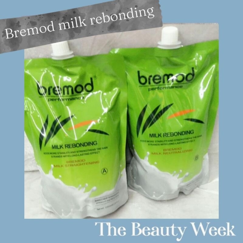 Bremod Classic And Milk Rebonding Hair Straightening Rebonding Cream A ...