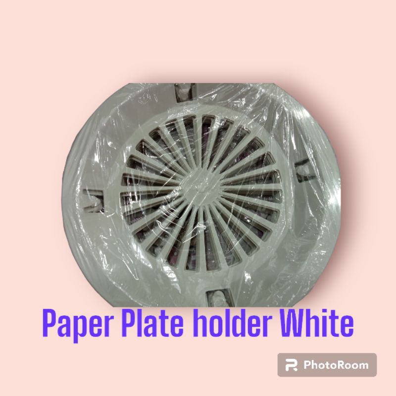 Paper Plate Holder White ( 1 dozen ) Shopee Philippines