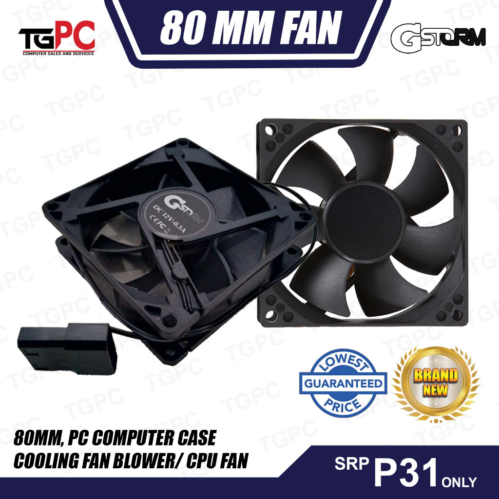 GStorm Cooling Fan 12V 80mm for CPU Case | Shopee Philippines