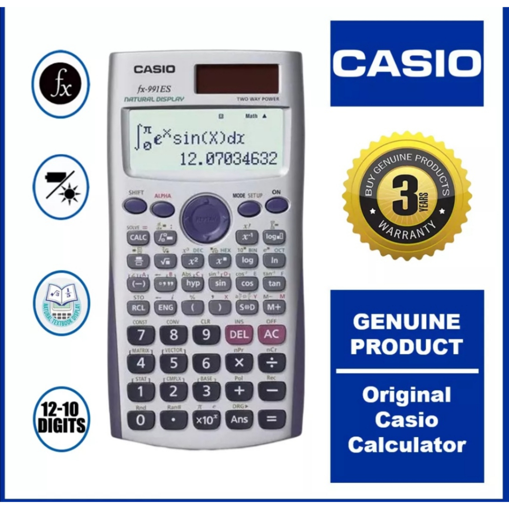 Reset calculator casio fx 991es hot sale