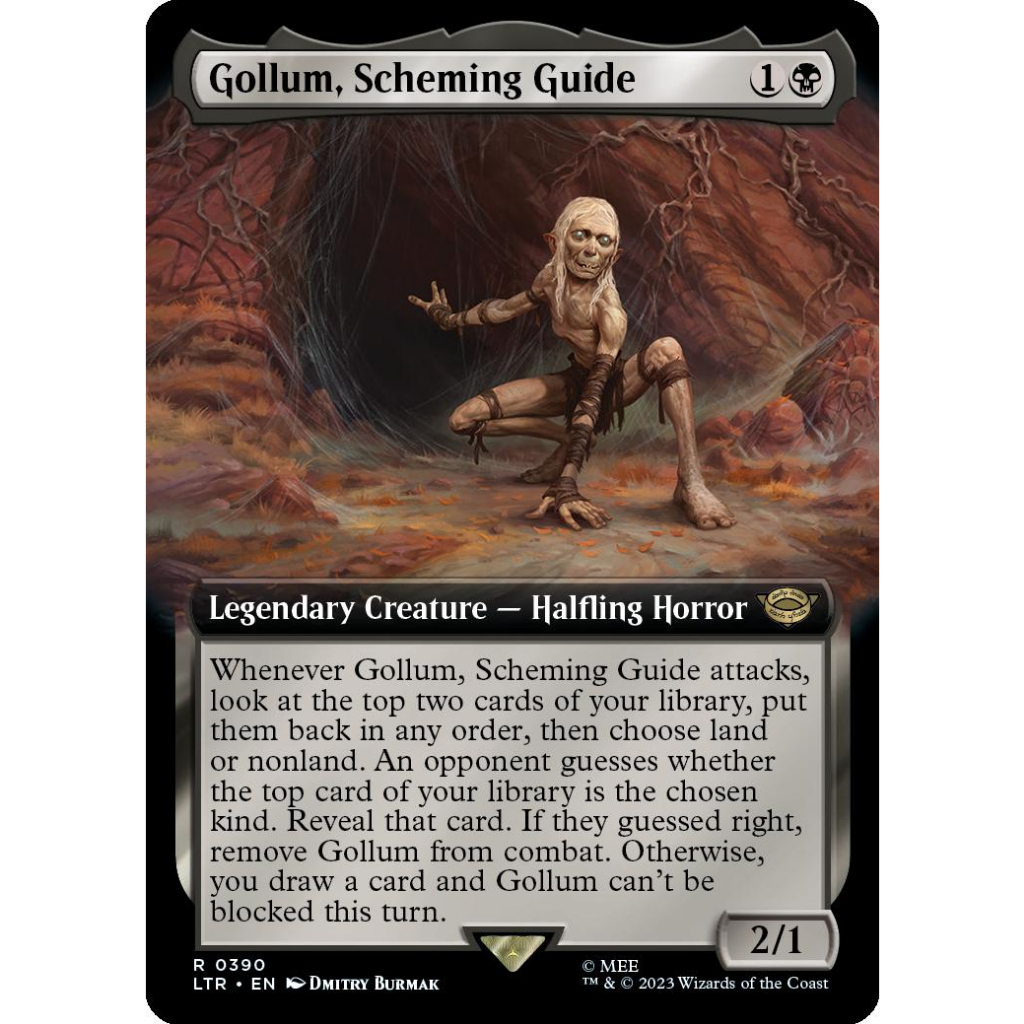 Gollum Scheming Guide Rare The Lord Of The Rings LOTR Magic The 