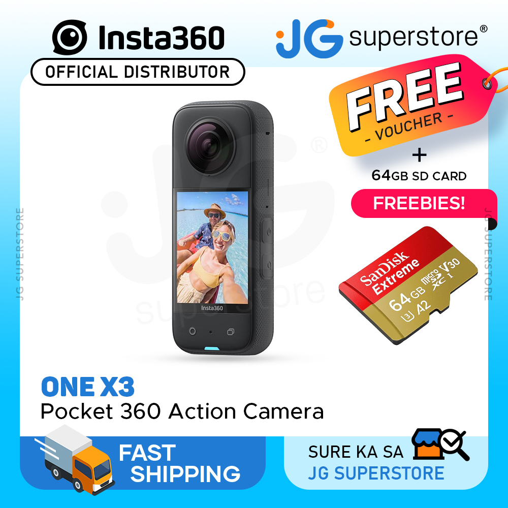 Insta360 ONE X3 Pocket 360 Waterproof Action Camera with Bluetooth