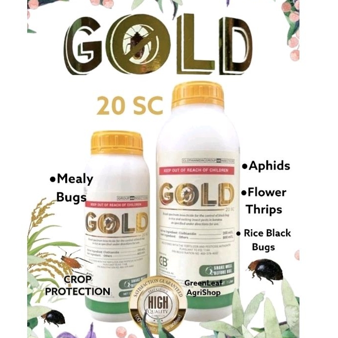 GOLD 20 SC Chothianidin Super Effective Systemic Insecticide/ Mango