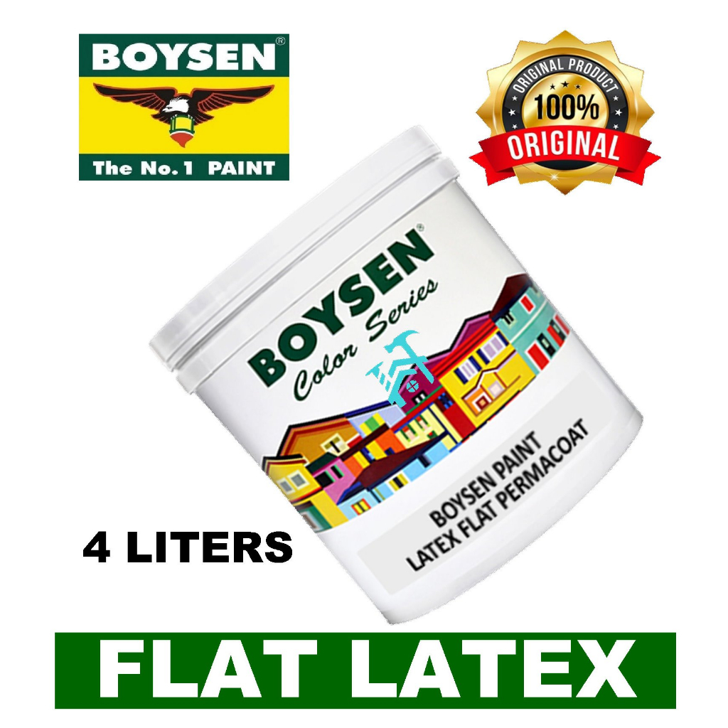 BOYSEN PERMACOAT LATEX FLAT GALLON SIZE | Shopee Philippines