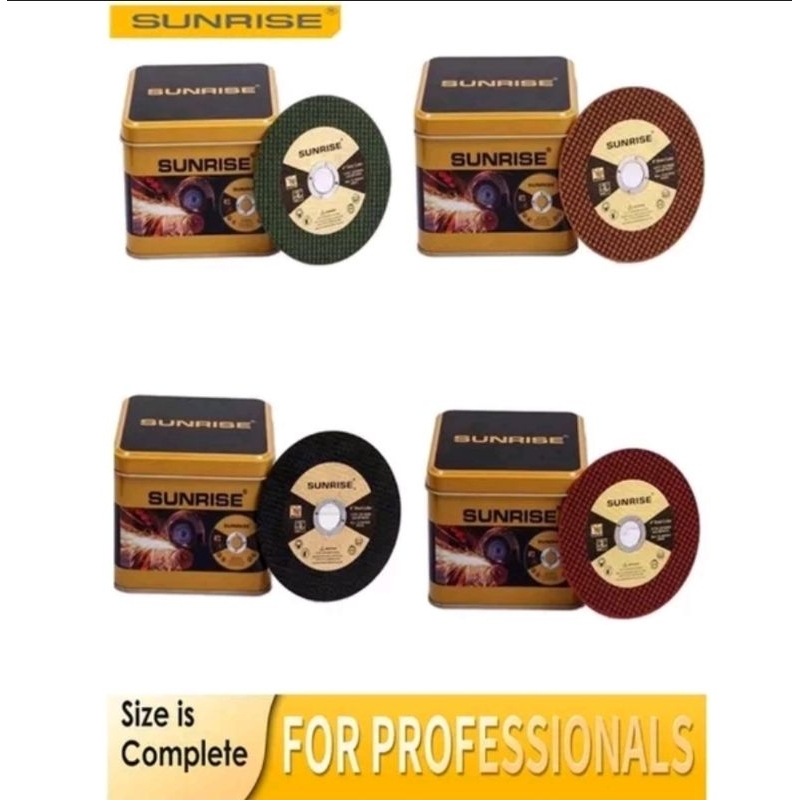 SUNRISE Cutting disc 4" Heavy duty/Superthin (50pcs in can) Shopee