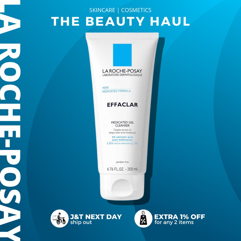 La RochePosay Effaclar Medicated Acne Face Wash (200ml) Shopee