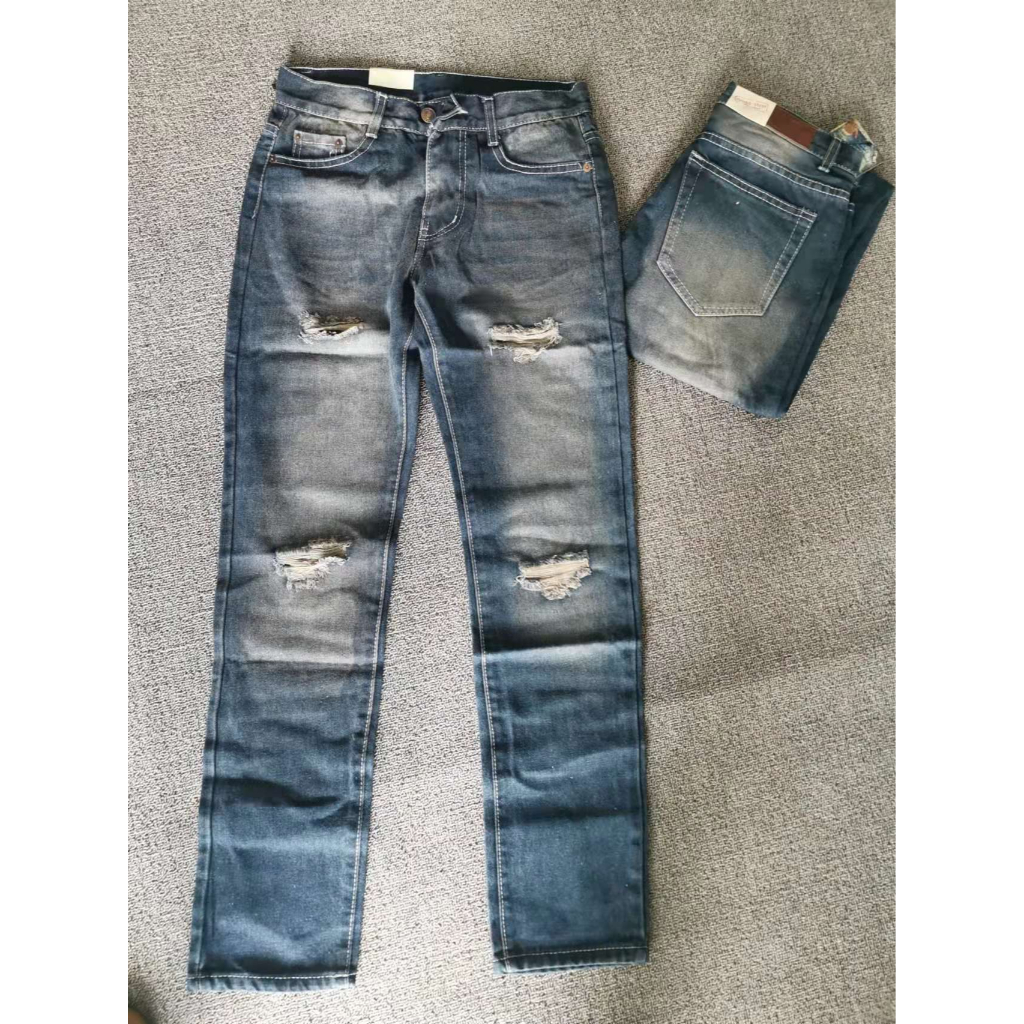 Maong Pants for men’s straight Cut size28to36 | Shopee Philippines