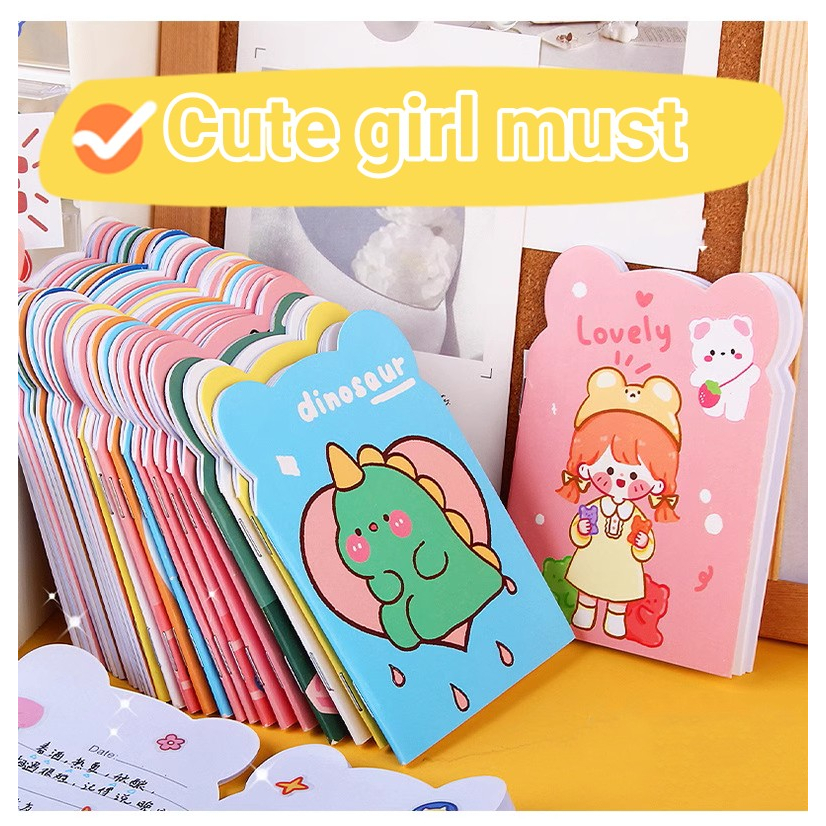 Cartoon A6 Mini Notebook Cute Design Small Notepad Children Student
