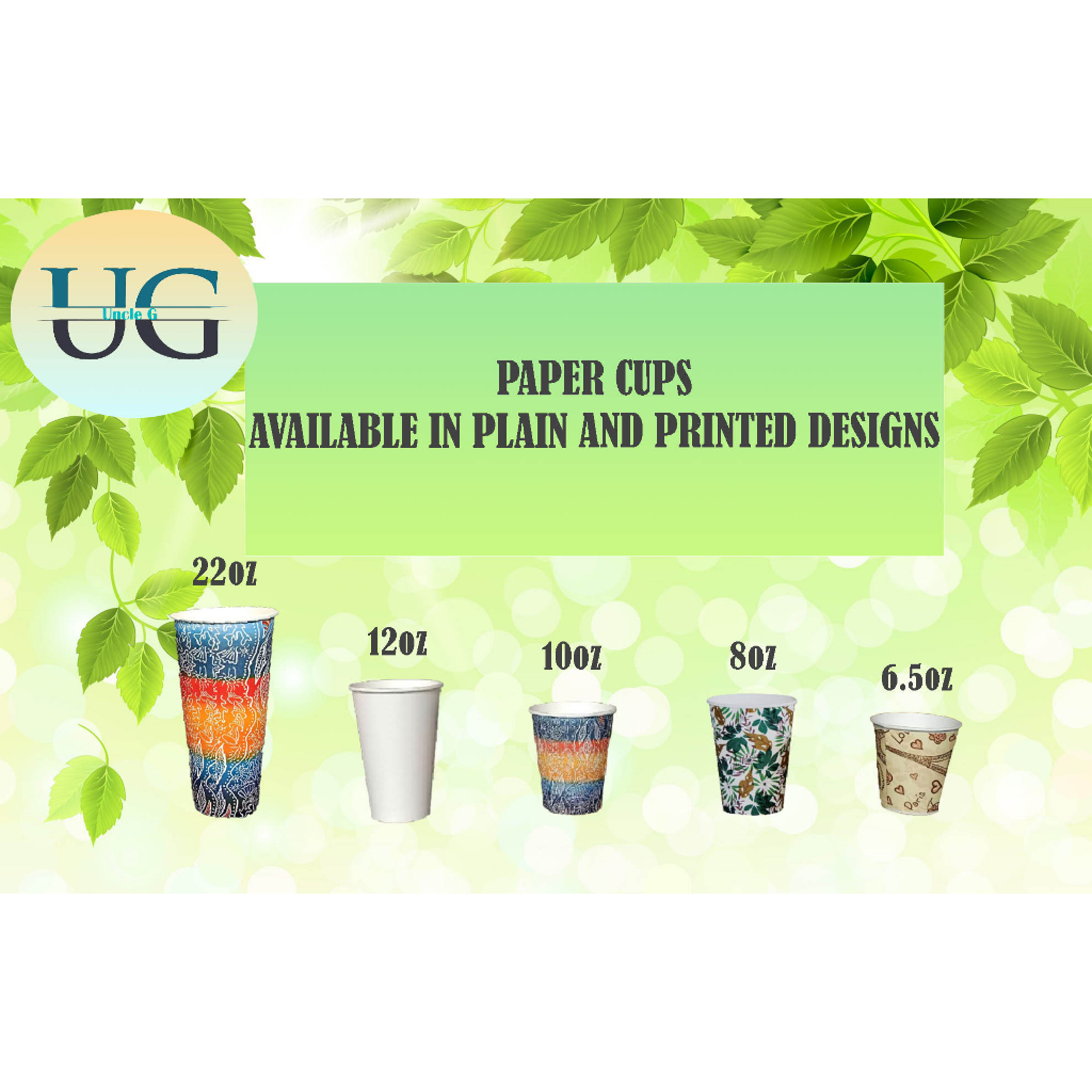50 pcs Disposable Paper Cups Best Alternative for Plastic Cups good for