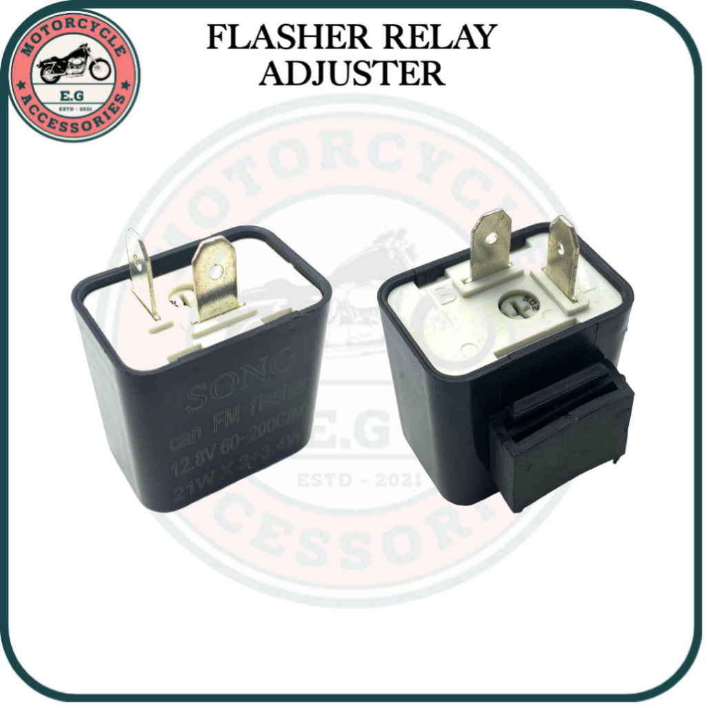 EG Motorcycle Signal Light Flasher Relay Adjustable Universal For