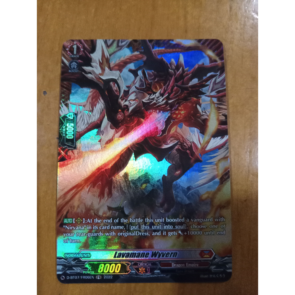 CFV FR Lavamane Wyvern D-BT07 Frame Rare Cardfight Vanguard English ...