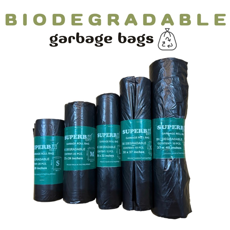 ♻️BIODEGRADABLE♻️ Trash Bags Garbage Bags Rolls (S, M, L, XL and XXL)  Good Quality Affordable