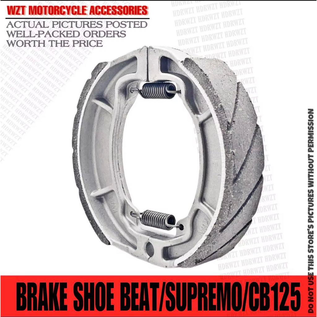 CSL BEAT / SUPREMO / CB125 / CLICK REAR BRAKE SHOE FOR MOTORCYCLE ...