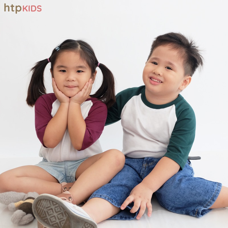 HTP Kids Raglan Tee (New Colors | Firm and Soft Cotton Fabric) | Shopee ...
