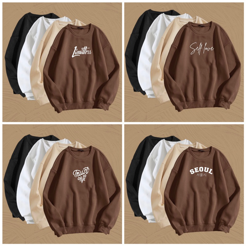 PULLOVER TREND COLORS VINYL PRINT COTTON BRASS | Shopee Philippines