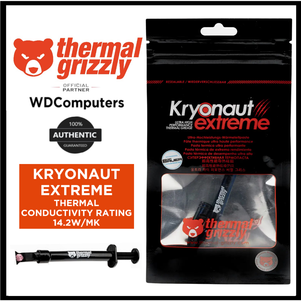 Thermal Grizzly Kryonaut Extreme. The High Performance Thermal Paste for GPU  and CPU. 2grams