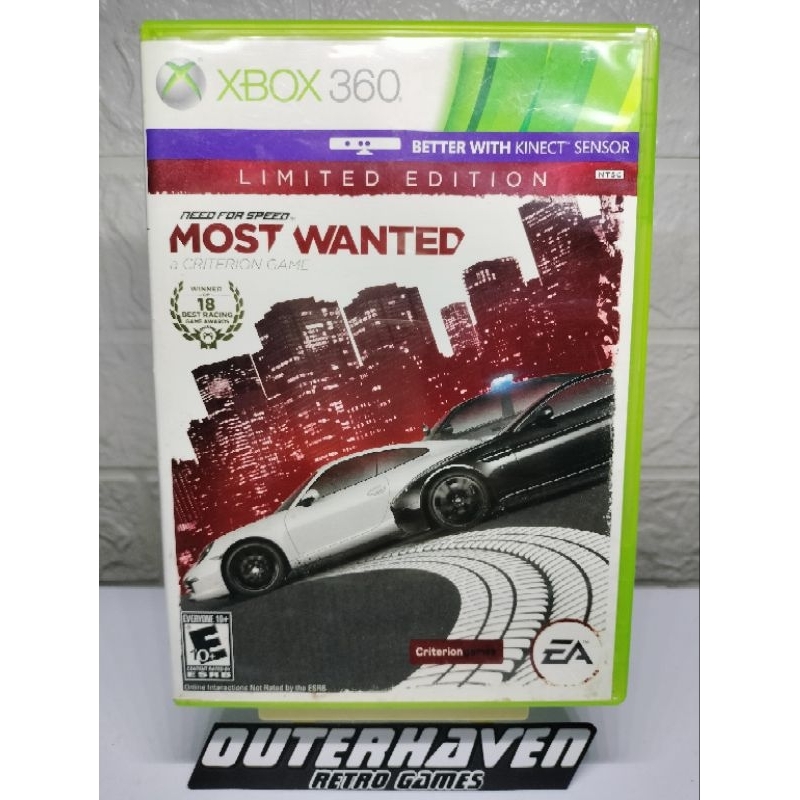 XBOX 360 Need for Speed Most Wanted NTSC (Limited Edition) | Shopee ...