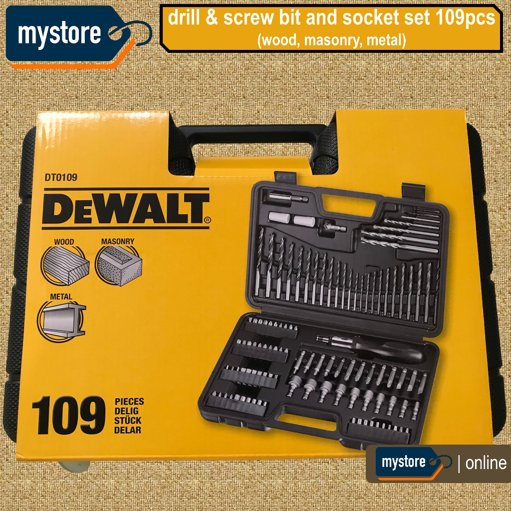 Dewalt 109 drill bit set hotsell