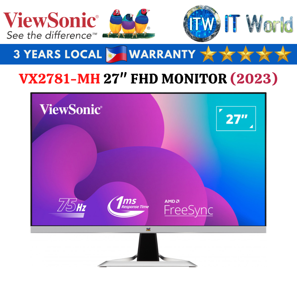 Viewsonic VX2781MH 27" 1920x1080 (FHD), 75Hz, IPS, 1ms, Flickerfree