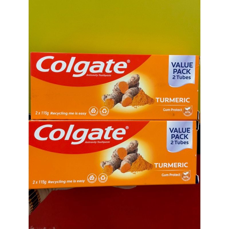 Colgate® Naturals Turmeric Gum Protect Toothpaste Twin Pack 115g x 2