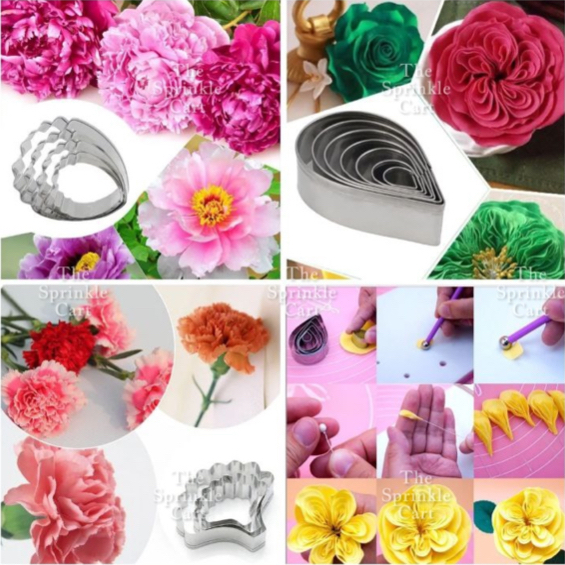 DUBENS 3-Piece Silver Leaf Chrysanthemum Cookie Cutters - Stainless Steel Fondant & Baking Tool 9 thumbnail image