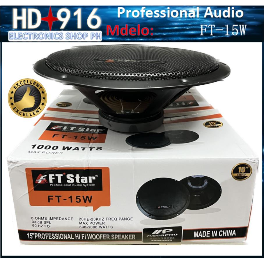 The Subwoofer FT-15 FT Star FT-15W 1000 WATTS 15 inch professional high