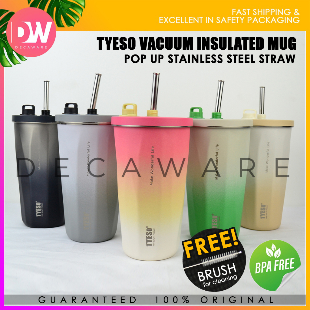 NEW! Original Tyeso Ice Coffee Tumbler 600ML Vacuum Insulated Double