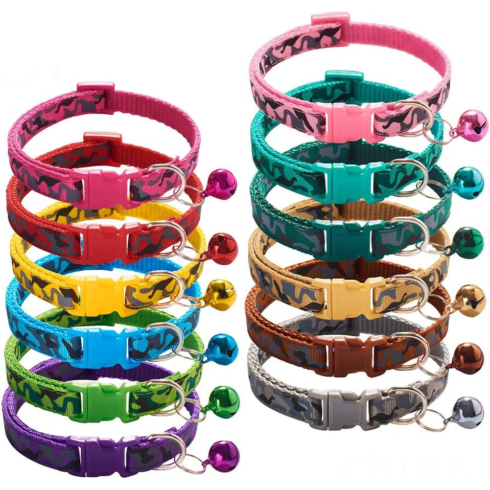 Fun 'Money Money Money' Cotton Dog Or Cat Collar – Adjustable Sizes XXS To XXL (Breakaway Cat Collar Option)